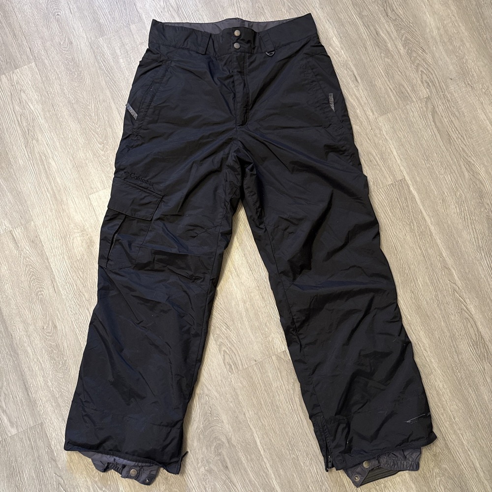 Columbia Omni Tech Heat Insulated Black Ski Pants Mens M Snowboard SM8209 31in
